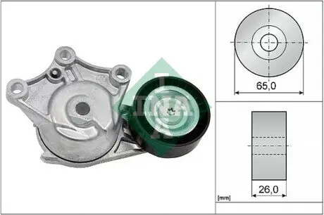 534042810 Натяжник ременя генератора Peugeot 2008/208 1.6HDi 12-/Citroen C3 1.4/1.6HDi 09- /C4 Cactus 14- INA підбір по vin на Brocar