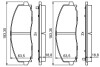 0986494769 Колодки тормозные (передние) Jeep Wrangler 2.0/2.2 17- BOSCH підбір по vin на Brocar