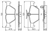 0986494836 Колодки тормозные (задние) Subaru Impreza 16-/Outback 15-/Legacy 09-14/Forester 18- BOSCH підбір по vin на Brocar