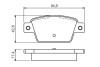 0986494536 Комплект тормозных колодок, дисковый тормоз BOSCH підбір по vin на Brocar