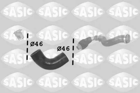 3334038 PRZEWÓD INTERCOOLERA OPEL VIVARO 2,5CDTI (WYLOT) SASIC підбір по vin на Brocar