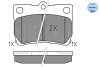 0252432315W Комплект тормозных колодок, дисковый тормоз MEYLE підбір по vin на Brocar