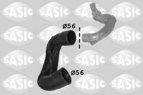 3334025 Патрубок интеркулера SASIC підбір по vin на Brocar