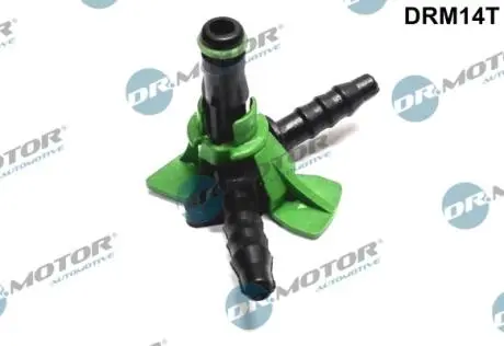 DRM14T Штуцер шланга звороту Т-подібний, з безпекою - Siemens (пласт.) DR.MOTOR підбір по vin на Brocar