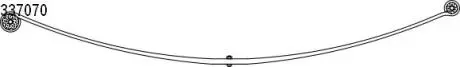 1033707000 Рессора задняя 1-листовая DB Sprinter 208-316/VW LT 28-35 (70/740/753, 23mm) CS Germany подбор по vin на Brocar