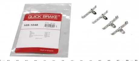 1091048 Монтажний компл.,гальм.колодки QUICK BRAKE підбір по vin на Brocar