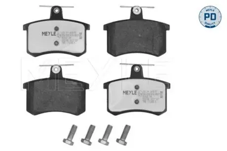 0252114416PD Колодки тормозные (задние) Audi A4 -00/A6 -97 MEYLE підбір по vin на Brocar