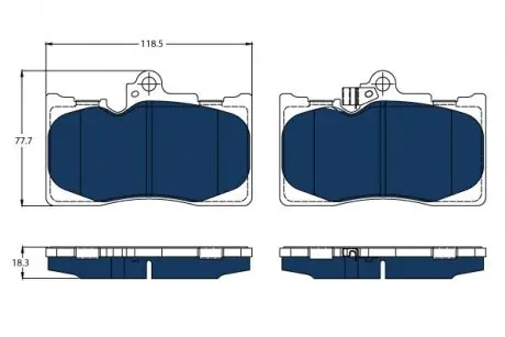 GDB3398BTE Тормозные колодки, дисковые TRW подбор по vin на Brocar