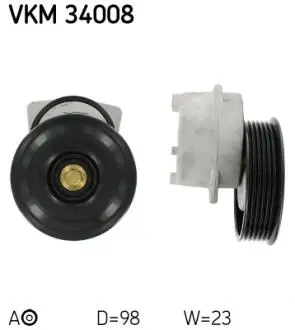 VKM34008 Натяжний ролик, поліклиновий ремінь SKF підбір по vin на Brocar