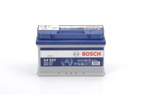0092S4E070 Аккумулятор BOSCH 12В 65Ah/650А START&STOP EFB (R+) BOSCH подбор по vin на Brocar