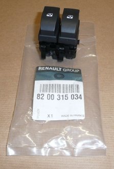 8200315034 Кнопка стеклоподъемника (L) Renault Megane/Trafic 01- (двойная) RENAULT підбір по vin на Brocar