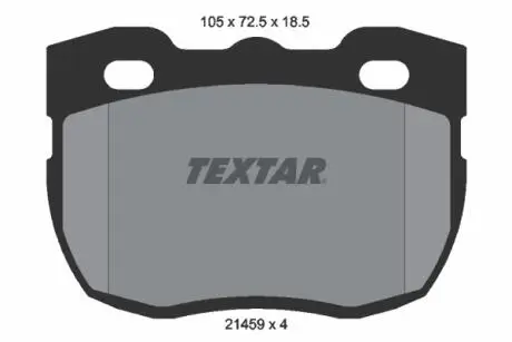 2145901 Комплект гальмівних колодок, дискове гальмо 2145901 TEXTAR TEXTAR підбір по vin на Brocar