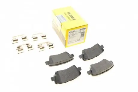 2533703 Колодки гальмівні (задні) Kia Ceed/Rio/Optima/Hyundai Accent/i10/i20/i30/Elantra 10- (Akebono) Q+ TEXTAR підбір по vin на Brocar