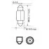 12850CP Лампочка 12V/15W 15. 5X41MM C15W SV8. 5-8 PHILIPS підбір по vin на Brocar