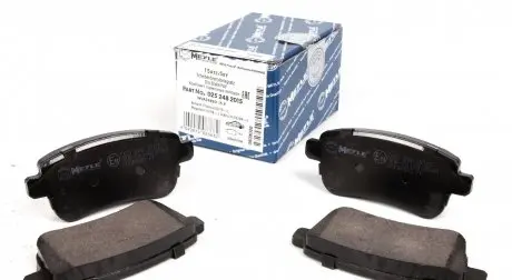 0252482015 Колодки тормозные (задние) Renault Fluence/Megane/Scenic 08- MEYLE подбор по vin на Brocar