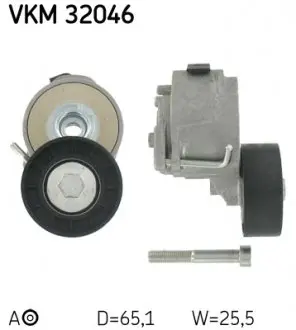 VKM32046 Натяжной ролик Astra H, Vectra C 1,9CDTi -4FIAT Doblo 1,6-2,0D SKF подбор по vin на Brocar