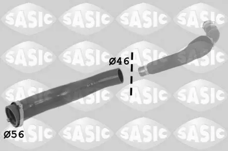 3334043 Шланг подачі наддувального повітря SASIC підбір по vin на Brocar