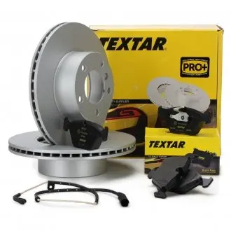92075005 Диск тормозной (передний) BMW 5 (E39) 95-04 (296x22) PRO+ TEXTAR подбор по vin на Brocar