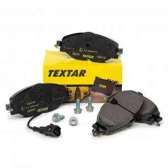 2568301 Колодки тормозные (передние) Seat Leon/VW Golf VII 1.2TSI-2.0TDI 12- (TRW) Q+ (с датчиком) TEXTAR подбор по vin на Brocar