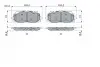 0986424429 Колодки тормозные (передние) Audi A4/A5/Q5/Q7 15-/ A5 Sportback 07-17/ A6/A7/A8/Q3/Q8/VW Touareg 17- BOSCH підбір по vin на Brocar