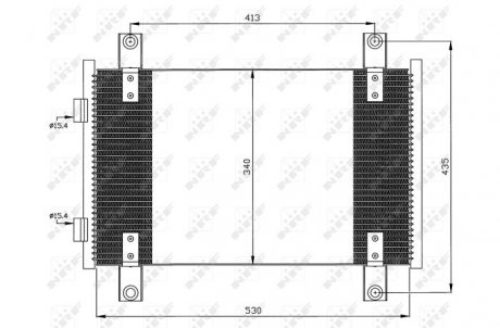 35501 Конденсатор, кондиционер NRF підбір по vin на Brocar