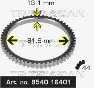 854016401 Зубчастий диск імпульсного датчика, протибл. устр. TRISCAN підбір по vin на Brocar