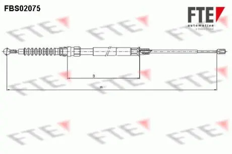 FBS02075 Трос ручного гальма FTE підбір по vin на Brocar