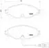 PA0907AF К-т передніх торм. колодок (з датч.) Golf VII,AUDI A3 13-, SKODA Octavia JAPANPARTS підбір по vin на Brocar
