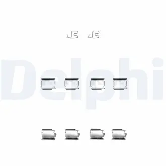 LX0343 Ремкомплект гальмівних колодок DELPHI підбір по vin на Brocar
