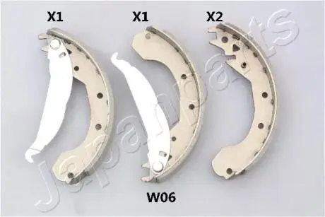 GFW06AF Колодка DAEWOO LEGANZA 97- JAPANPARTS підбір по vin на Brocar