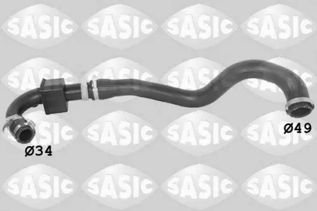 3334010 Шланг радиатора SASIC підбір по vin на Brocar