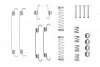 Комплект пружинок колодок ручника Citroen C2/C3/C4/Peugeot 208/301 02- 1 987 475 304