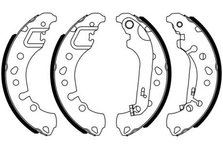 0986487961 SZCZĘKI HAM. FORD FIESTA 1,0-1,1/1,5 TDCI 17- BOSCH подбор по vin на Brocar