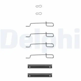 LX0044 Комплектуючі, колодки дискового гальма DELPHI підбір по vin на Brocar