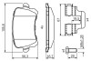 0986494731 Колодки гальмівні (задні) Audi A6/VW Passat/CC 1.8TSI/2.0TDI 05- BOSCH підбір по vin на Brocar