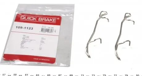1091123 Гальмівні аксесуари QUICK BRAKE підбір по vin на Brocar