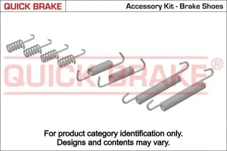 1050832 Комплект пружинок колодок ручника Volvo C70/S80/XC90/S60 01-14 QUICK BRAKE подбор по vin на Brocar