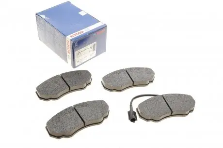 0986494048 Колодки тормозные (передние) Citroen Jumper/Fiat Ducato/Peugeot Boxer 02- R15 BOSCH подбор по vin на Brocar