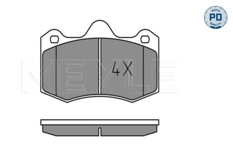 0252497417PD Колодки тормозные SEAT P. IBIZA 1,2-1,8/1,9 TDI 04- MEYLE підбір по vin на Brocar