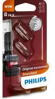 13961B2 Автолампа Philips 13961B2 W5W W2, 1x9, 5d 5 W прозора PHILIPS підбір по vin на Brocar