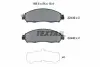 Колодки тормозные (передние) Nissan Leaf/NV200 17- (Akebono) (+датчик) 2243903
