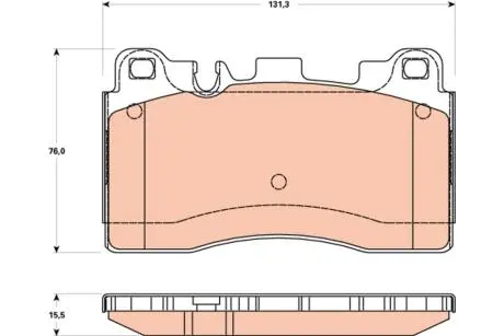 GDB1906 Тормозные колодки, дисковые. TRW підбір по vin на Brocar