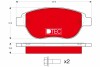 GDB1464DTE Комплект тормозных колодок, дисковый тормоз GDB1464DTE TRW TRW підбір по vin на Brocar