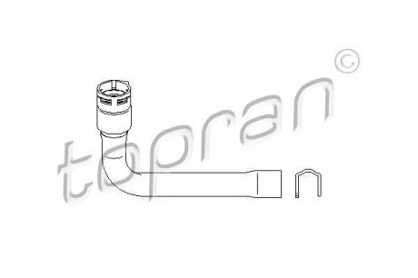 111975 Шланг радіатора (система охолодження) TOPRAN підбір по vin на Brocar