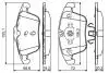 0986494342 Комплект тормозных колодок, дисковый тормоз BOSCH підбір по vin на Brocar