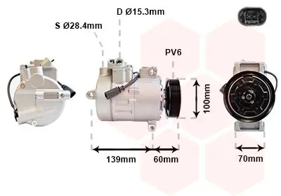 5800K356 Компрессор кондиционера VW (Вир-во Van Wezel) VAN WEZEL подбор по vin на Brocar
