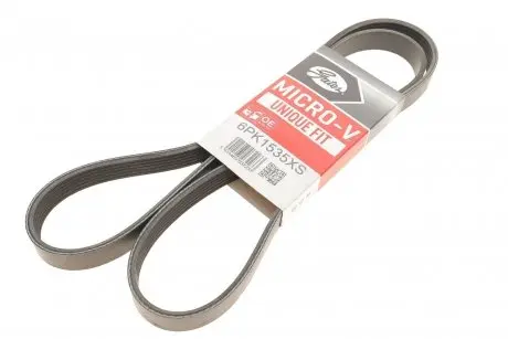 6PK1535XS Поліклинові ремені Micro-V XS (Вир-во Gates) GATES підбір по vin на Brocar