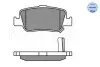 0252466415W Колодки тормозные (задние) Toyota Auris 06-/Corolla 1.3-2.0D 12- (Bosch) MEYLE підбір по vin на Brocar