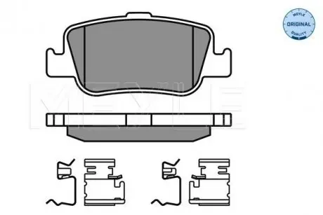 0252466415W Колодки тормозные (задние) Toyota Auris 06-/Corolla 1.3-2.0D 12- (Bosch) MEYLE подбор по vin на Brocar