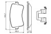 0986494637 Комплект тормозных колодок, дисковый тормоз BOSCH підбір по vin на Brocar